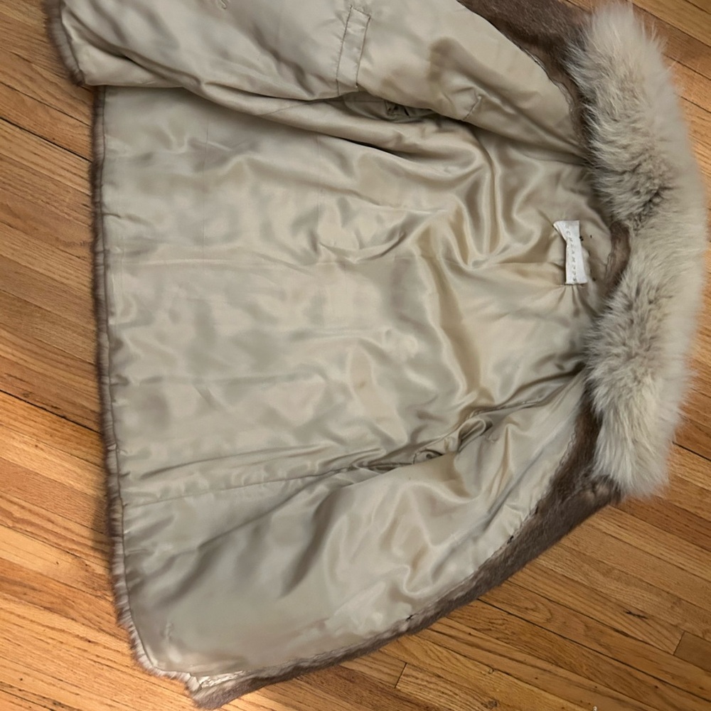 Mink and fox fur coat. - Picture 8 of 9